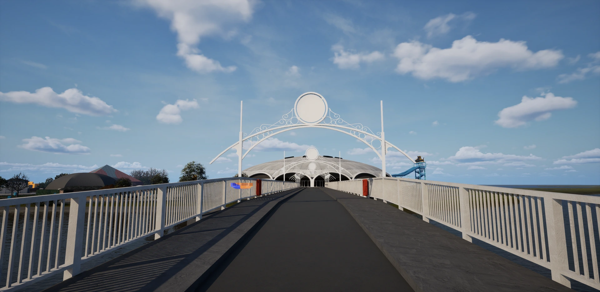 Thorpe Park Entrance Bridge